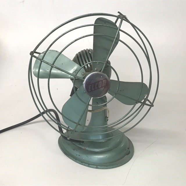 FAN, Table Fan 1950s - Green Elcon